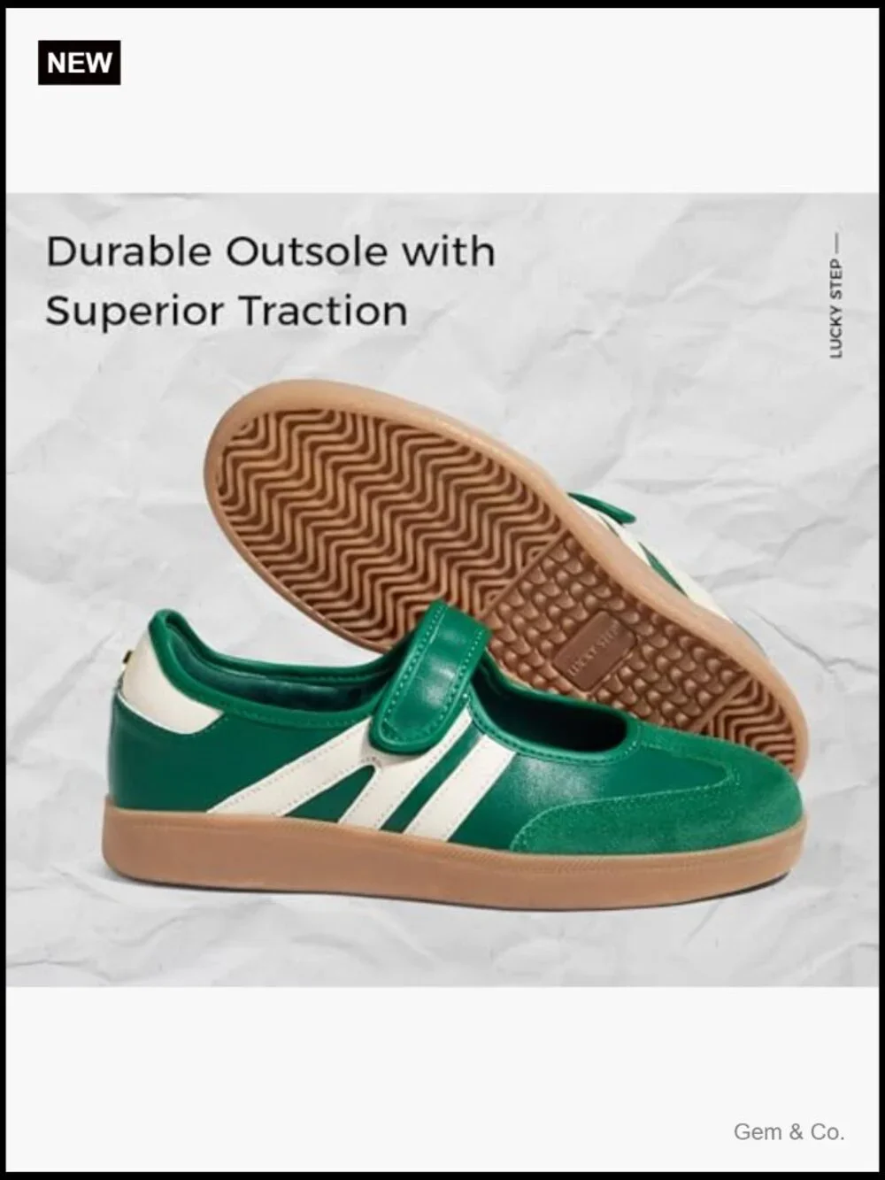 Classic Retro Fashion Sneakers Gum Thin Sole Casual Tennis Slip on Flat Loafers